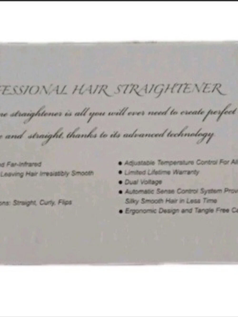 GINALLI Milano Tourmaline Flat Iron Professional Hair Straightener - New In Box